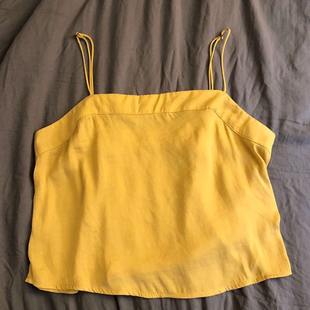 Urban Outfitters yellow satin cami top